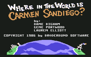 Where in the World is Carmen Sandiego screenshot 2 for Commodore 64